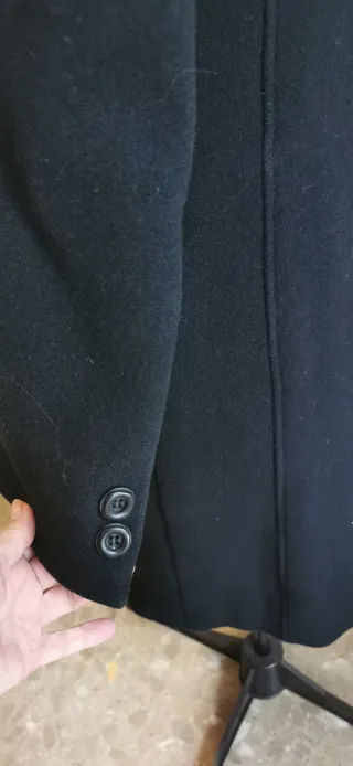 Abrigo de Lana Negro