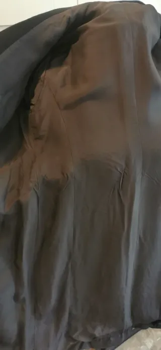 Abrigo de Lana Negro