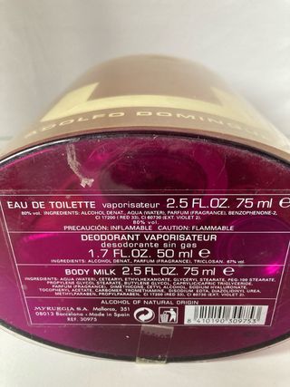 Perfume Adolfo Dominguez U Morado Dorado