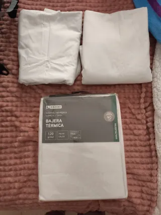 Bajera térmica sin estrenar+regalo 2 sábanas