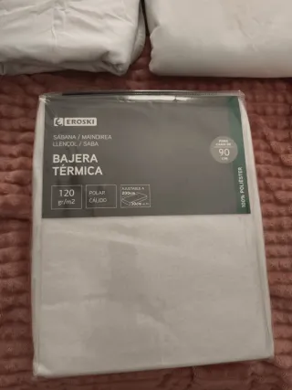 Bajera térmica sin estrenar+regalo 2 sábanas