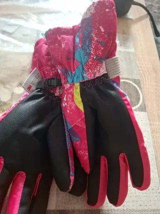 Guantes de nieve infantiles multicolor xs