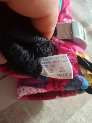 Guantes de nieve infantiles multicolor xs