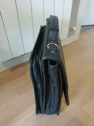 Maletín porta documentos piel negro Chivago