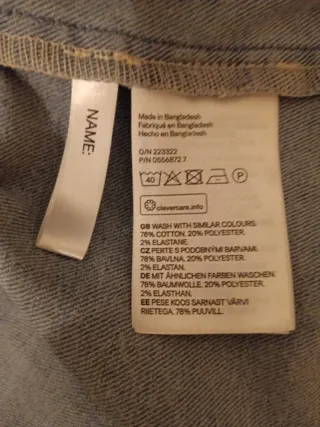 Cazadora vaquera niña T. 11/12