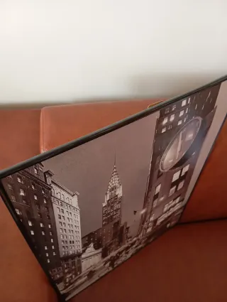 4 Cuadros Paisajes Urbanos B/N 43x56