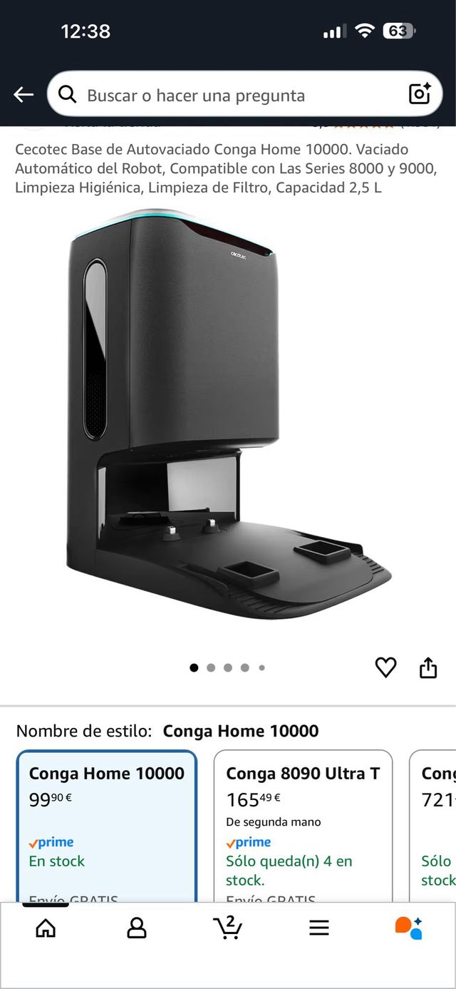 Base Autovaciado Conga Home 10.000