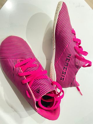 Zapatillas Adidas Nemezis Fútbol Rosa
