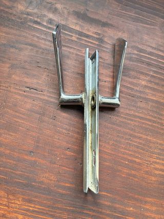 Coppia maniglie cromate con placca