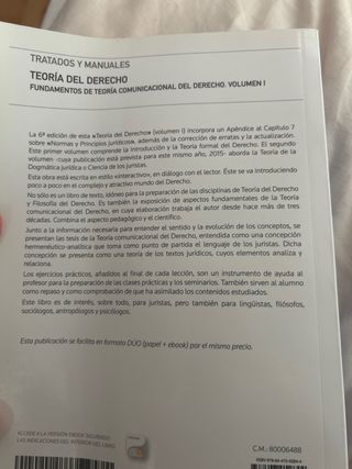 Teoría del derecho (Volumen I) (Papel + e-book)...