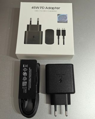 45W PD Cargador compartible Samsung 45W  Negro