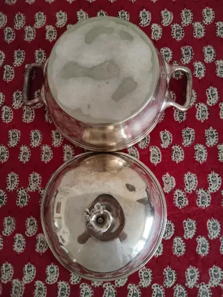 Sopera de alpaca plateada