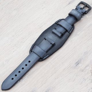 Correa de reloj cuero estilo militar Bund