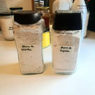 Pigmentos y aglutinante para hacer pinturas