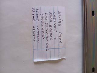 Guías para cajones y baldas de ordenador