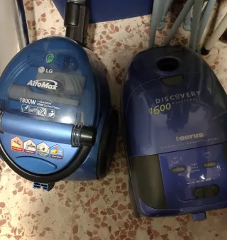 Aspiradoras LG y Taurus se entregan con bolsas.