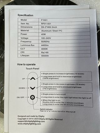 Lampada LED CHIPHY per piante