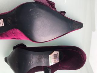Pura López Salones Fiesta Terciopelo Talla 36