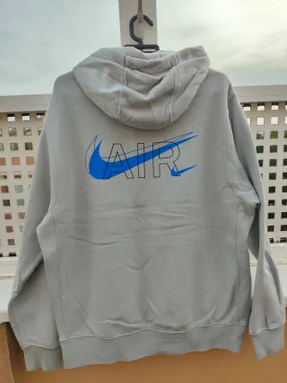 Sudadera Nike Air Gris Talla M (con mancha)