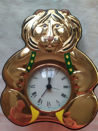 Orologio da tavolo Leoncino dorato