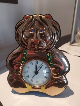 Orologio da tavolo Leoncino dorato
