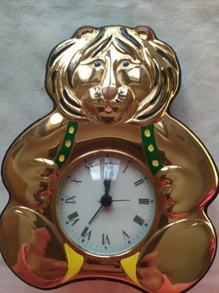 Orologio da tavolo Leoncino dorato