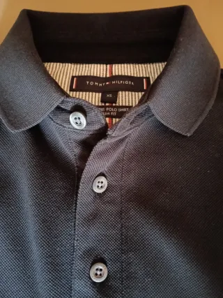 Polo Tommy Hilfiger Negro Talla XS