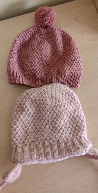 Lote 2 gorros rosas