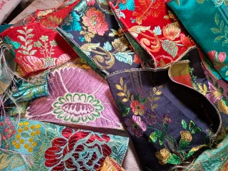 Lote Telas Falleras Restos 20 Unidades