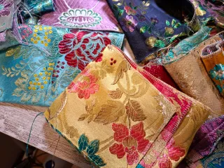 Lote Telas Falleras Restos 20 Unidades