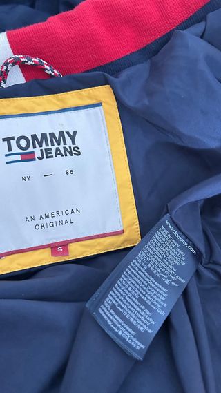 Chaqueta Plumas Tommy Hilfiger Amarilla Talla S