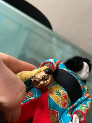 Coppia bambole giapponesi vintage autentiche