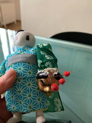 Coppia bambole giapponesi vintage autentiche