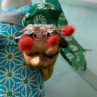 Coppia bambole giapponesi vintage autentiche