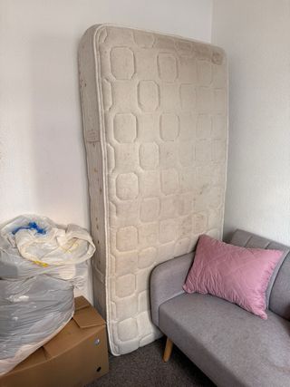 Colchón individual de tela