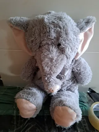 Peluche Unicornio Blanco y Rosa