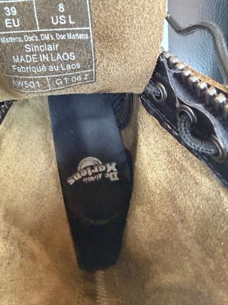 DR MARTENS SINCLAIR botines marrones número 39