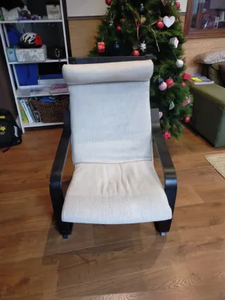 Sillón Ikea beige y negro