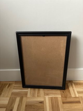 Marco negro con cristal