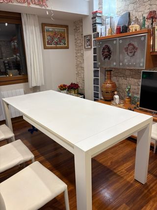 Mesa de comedor extensible madera