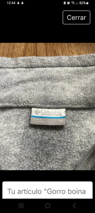 Forro polar Columbia gris