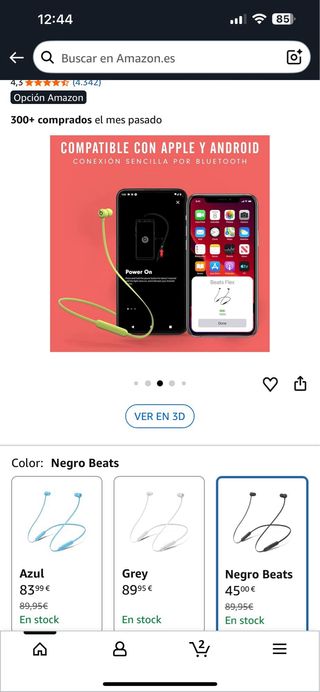 Beats Flex Auriculares Inalámbricos Chip Apple W