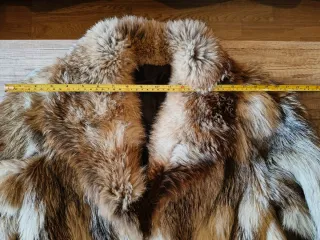 Abrigo Vintage Piel Zorro Auténtica Talla M