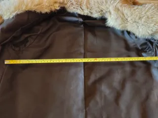 Abrigo Vintage Piel Zorro Auténtica Talla M