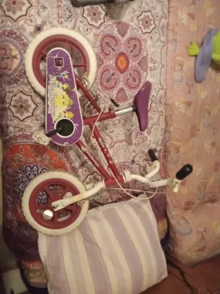 Bicicleta Niña Rosa con Diseño Bailarina