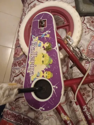 Bicicleta Niña Rosa con Diseño Bailarina