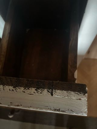 Mueble auxiliar mexicano blanco tiza