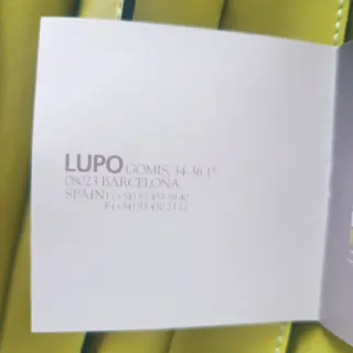 Bolso LUPO Barcelona verde pistacho abanico NUEVO.