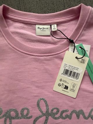 Jersey Pepe Jeans rosa talla 14/164