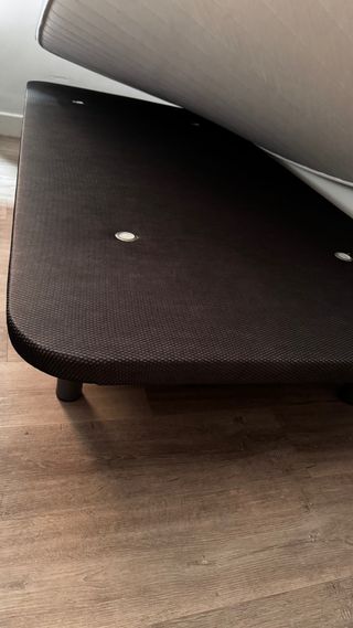 Somier tapizado tela y metal